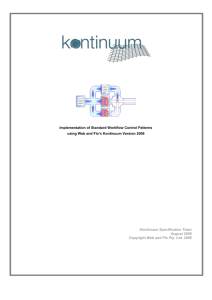 Implementation of Standard Workflow Control Patterns