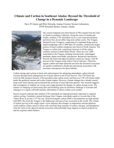 Climate and carbon cycles in southeast Alaska