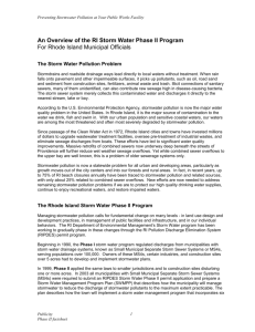 Phase II Fact Sheet - University of Rhode Island