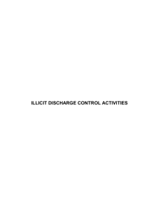 ILLICIT DISCHARGE CONTROL ACTIVITIES