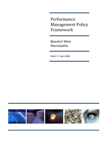 Performance Management Policy Framework