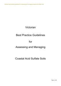Victorian Best Practice Guidelines for Coastal Acid Sulphate Soils