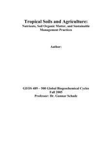 Tropical Soils and Agriculture: