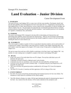 Junior Land Judging - Effingham County Schools