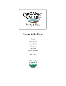 Organic Valley Farms - Cal State LA