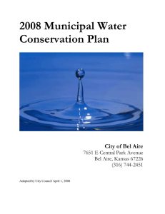 2008 Municipal Water Conservation Plan