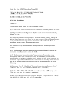 Colo. Rev. Stat. §25-15 - Medical and Public Health Law Site