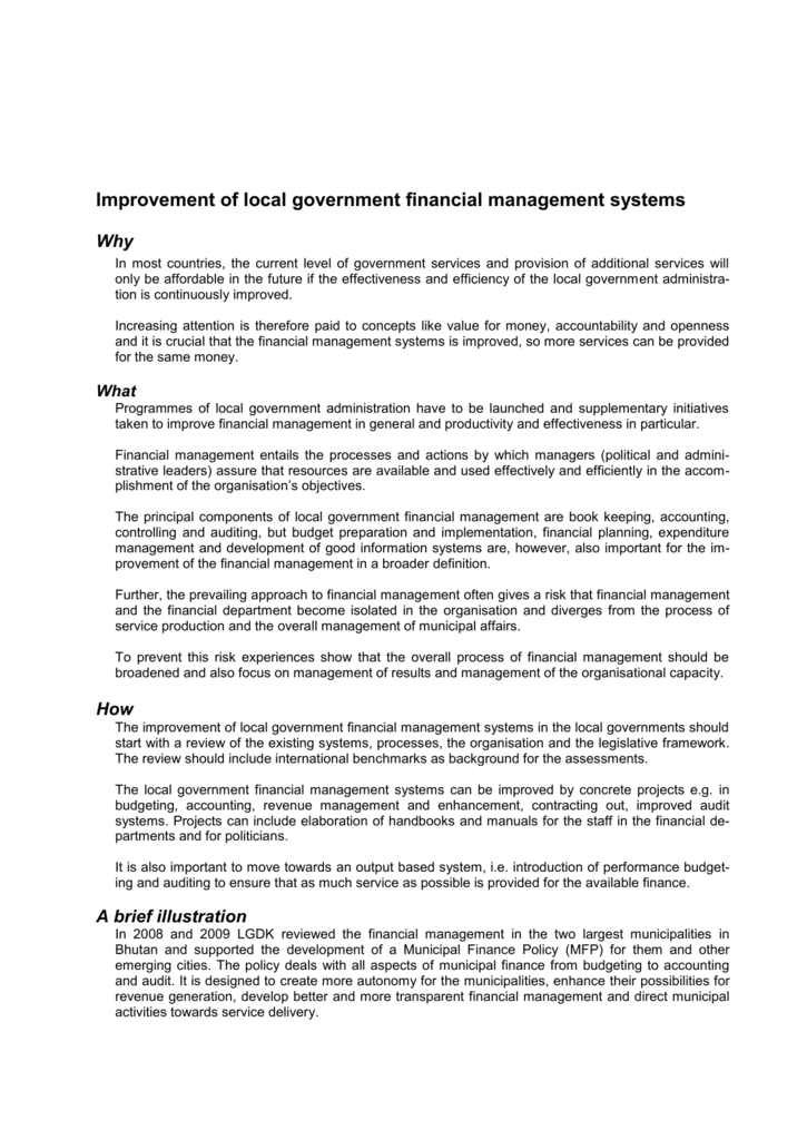 improvement-of-local-government-financial-management-systems