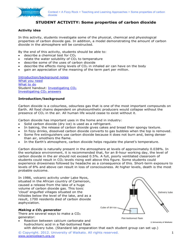 essay on carbon dioxide