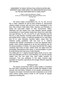 assessment of heavy metals pollution in water and sediments and