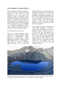 Lake sediments as climate archive