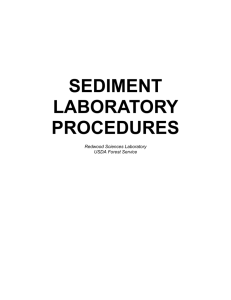 Sediment Lab Manual - USDA Forest Service