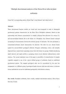 Multiple discriminant analysis of the Drava River alluvial plain