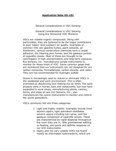 General Considerations in VOC Sensing