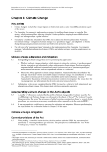 Climate change - Department of the Environment