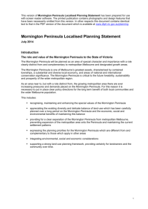 Mornington Peninsula Localised Planning Statement