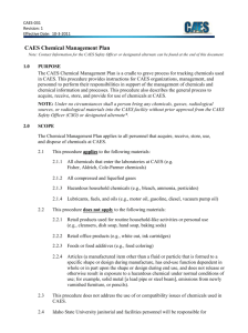 Microsoft Word - CAES-031-rev0-Chemical-Management