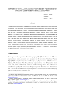 impacts of intellectual property right protection in foreign countries