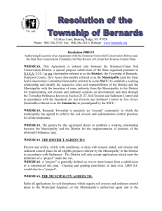 Resolution #080115 - Bernards Township