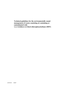 Draft technical guidelines for environmentally sound management of
