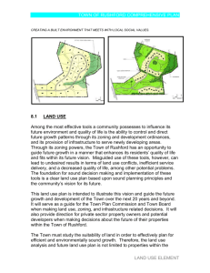 Land Use Plan - the Town of Rushford