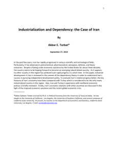 Industrialization and Dependency: the Case of Iran