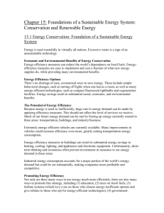 Chapter 15: Foundations of a Sustainable Energy System