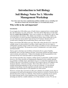 Soil biology notes - ERIC Resource Applications