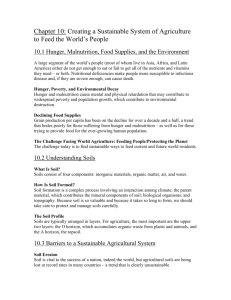 Chapter 10: Creating a Sustainable System of Agriculture to Feed