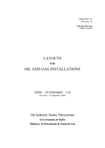 Layouts for Oil and Gas Installations - Hrdp