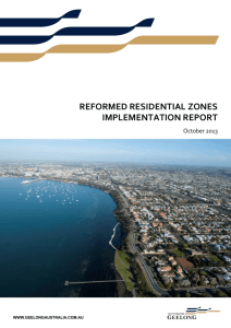 1 Reformed Residential Zones Implementation Report with