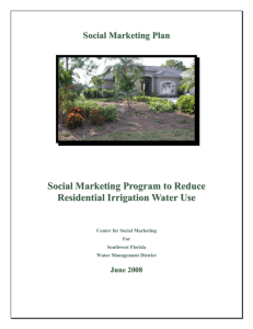 Social Marketing Program to Reduce Residential Irrigation Water Use