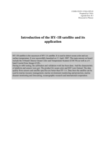Introduction of the HY-1B satellite and its application