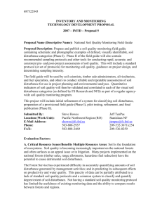 Project Proposal - USDA Forest Service