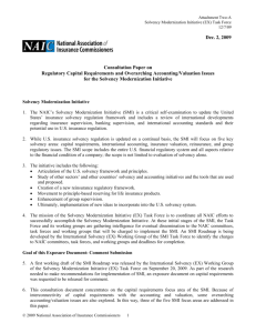 Standard on the structure of regulatory capital requirements