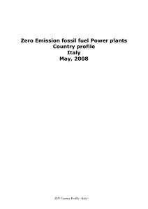 Zero emission fossil fuel power plants