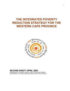 towards a poverty reduction strategy