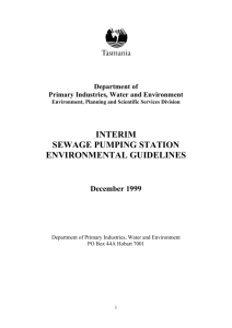 Sewage Pumping Station Guidelines