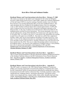 Kern River Fish and Sediment Studies