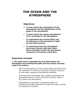 Global Winds and Latitudes Notes