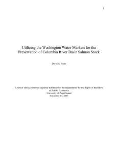 Utilizing the Washington Water Markets for the Preservation of