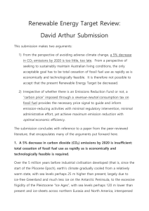 Coversheet for submissions - Emissions reduction