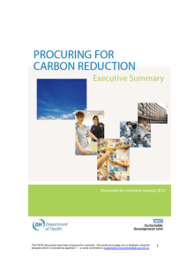 Procuring for Carbon Reduction