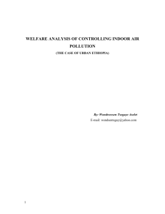 Welfare Analysis of Controlling Indoor Air Pollution