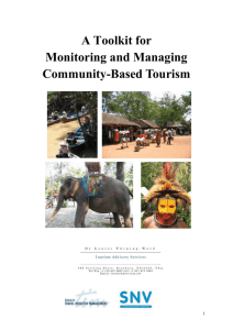 A Toolkit for Community-based Tourism Monitoring and Evaluation