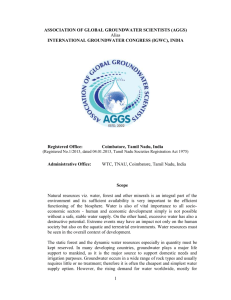 SOUTH ASIAN GROUNDWATER CONGRESS (SAGC)