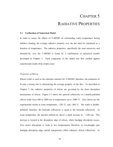 Chapter 5: Radiative Properties