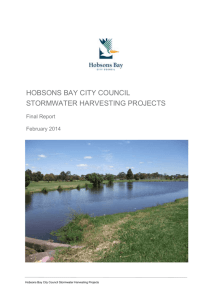 Hobsons Bay City Council Stormwater Harvesting Projects