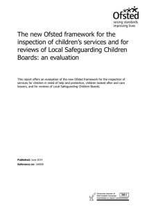 An evaluation of the new Ofsted inspection framework of