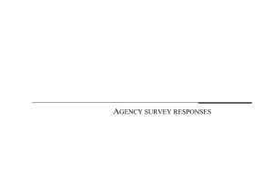 Agency survey responses - Regulatory Impact Analysis
